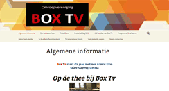 Desktop Screenshot of boxtv.nl