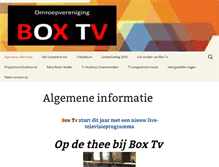 Tablet Screenshot of boxtv.nl